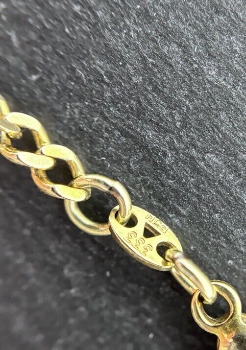 Gelbgold Goldarmband 8K/333 19,5cm 3mm Massiv No.86