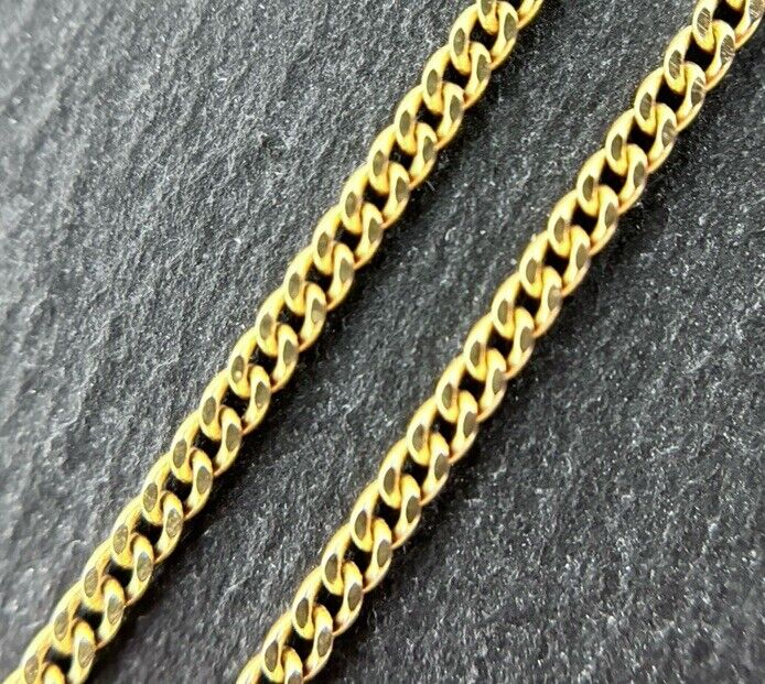 Gelbgold Kette Panzerkette 45cm 1,5mm 8K/333 massiv glänzend verkauft