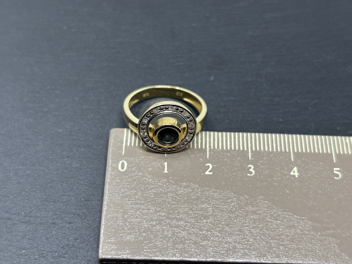 Goldring mit Brillanten 14K/585 Gr.55 No.U42