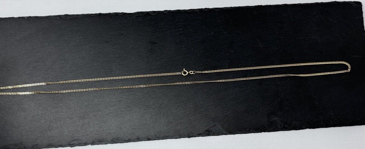 Gelbgold Kette Panzerkette 70cm 8K/333 2mm massiv lang glänzend