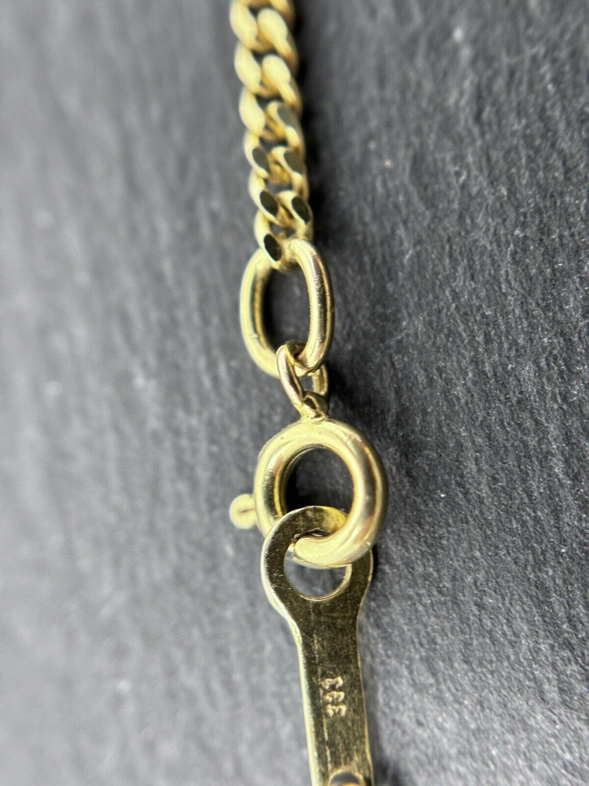 Gelbgold Kette Panzerkette 80cm 8K/333 2mm massiv lang doppelt umhängen möglich
