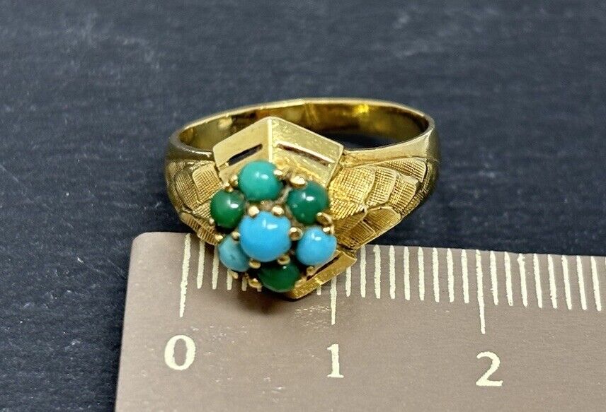 Goldring Vintage Türkis 18K/750 Gr. 54 No.U53