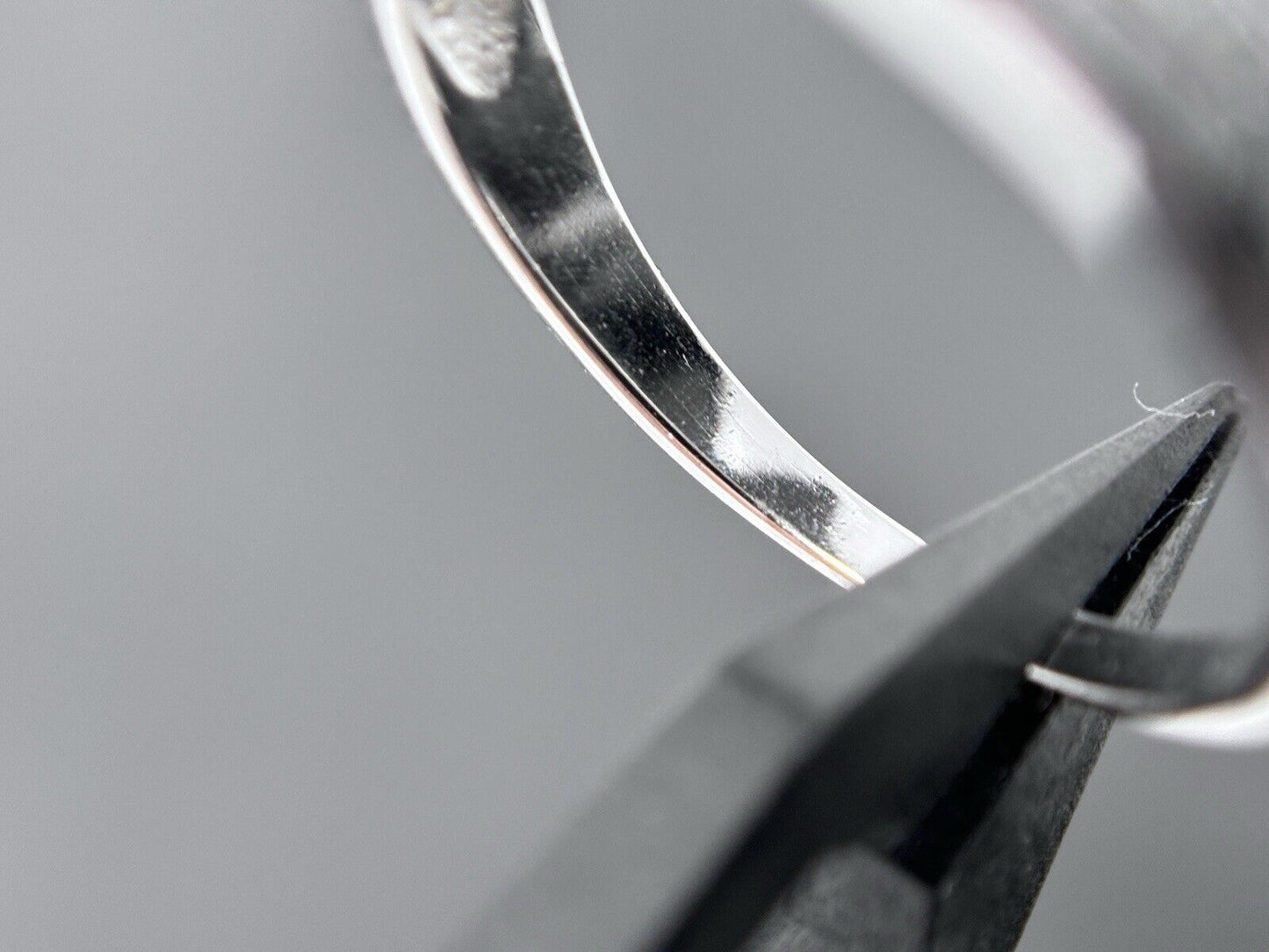 Ring Farbe wie Saphir Silber 925er Brillantschliff Solitärring