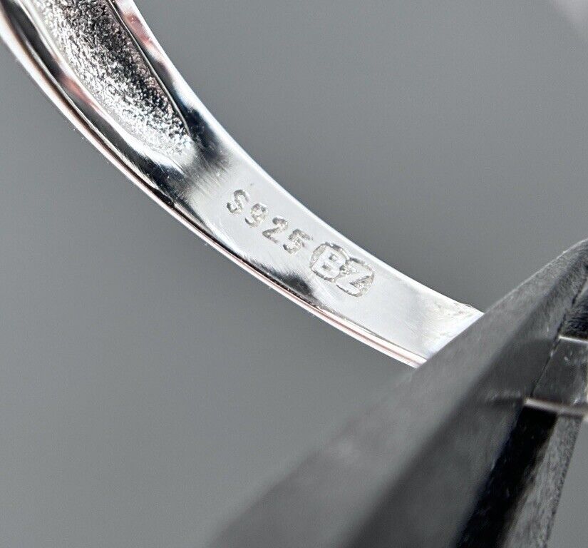 Silber Ring Oval Silber 925er Entourage Halo Kanal