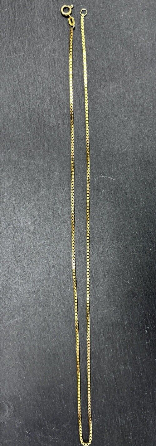 Gelbgold Kette Venezianerkette 42cm 1,2mm 14K/585 glänzend