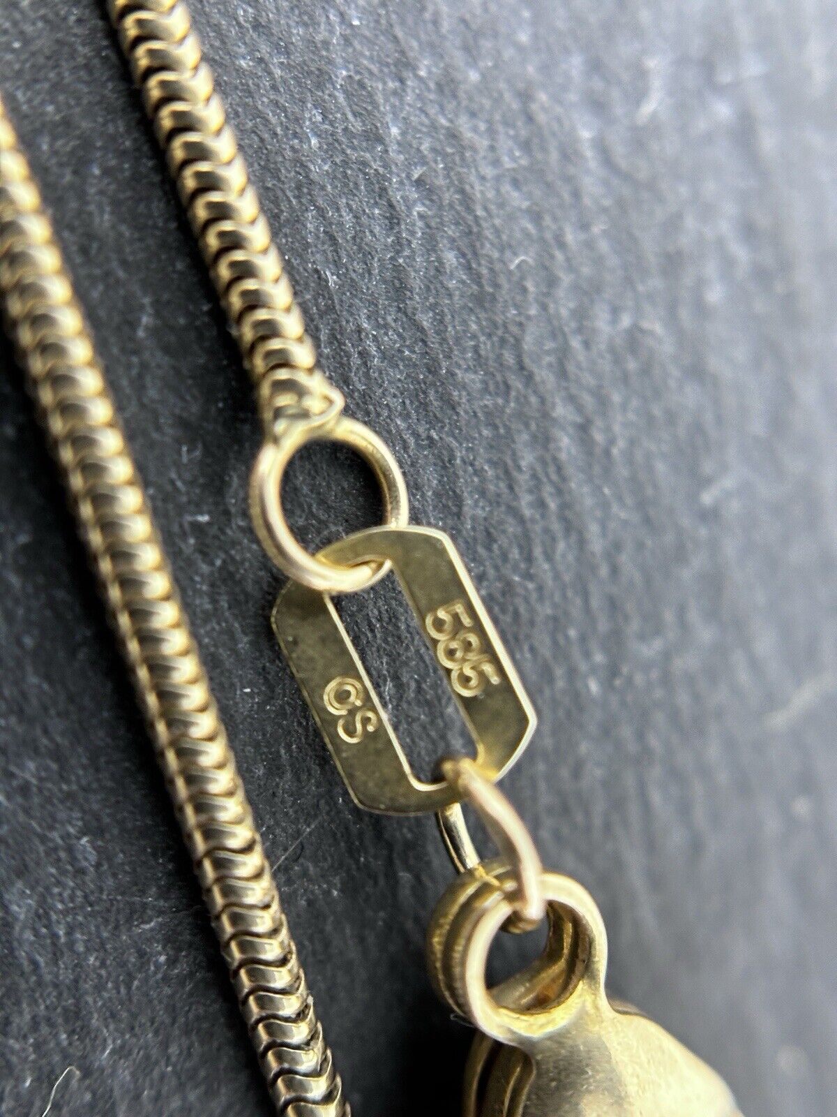 Gelbgold Kette Schlangenkette 58cm 1,5mm 14K/585 massiv glänzend verkauft