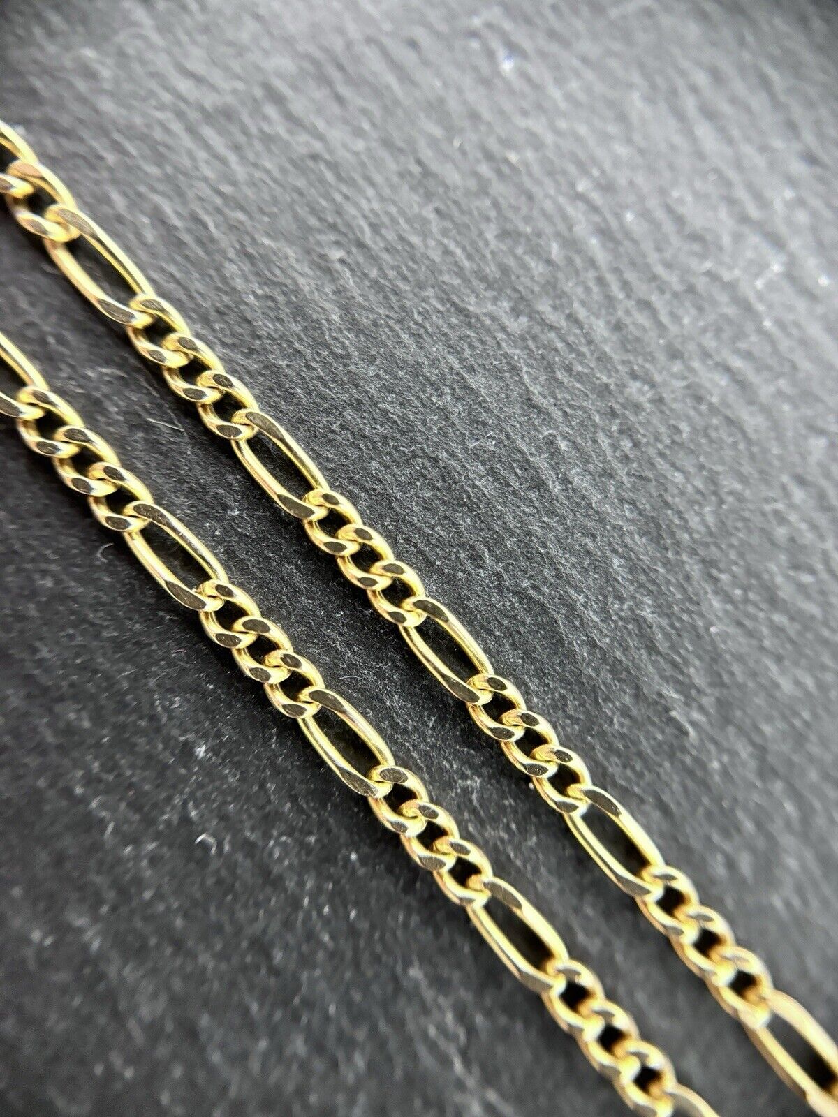 Gelbgold Kette Figaro Panzerkette 50cm 2mm 8K/333 massiv glänzend verkauft