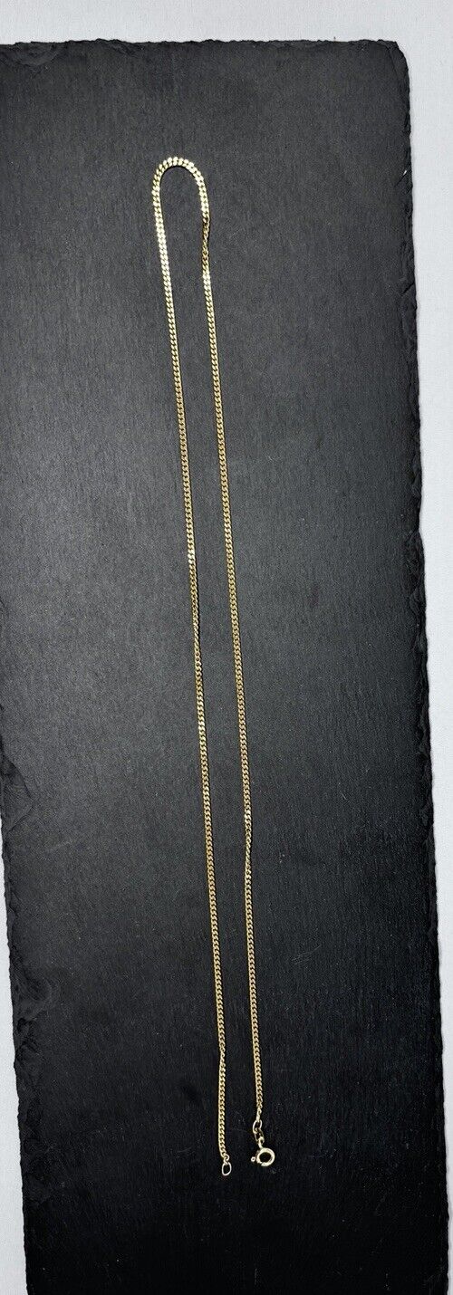 Gelbgold Kette Panzerkette 60cm 2mm 8K/333 massiv glänzend