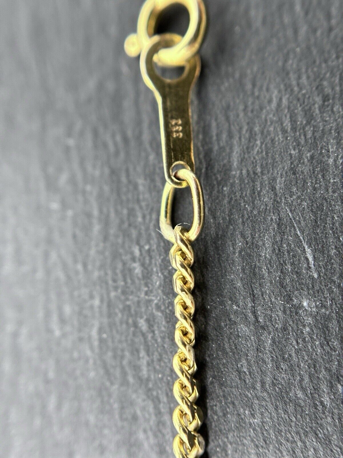 Gelbgold Kette Panzerkette 80cm 8K/333 2mm massiv lang doppelt umhängen möglich
