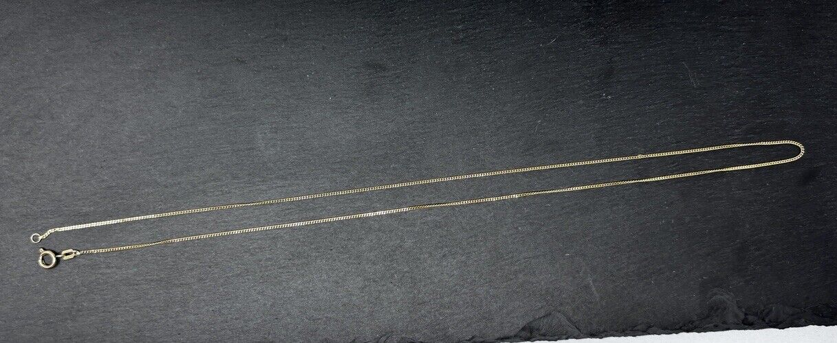 Gelbgold Kette Panzerkette 52cm 8K/333 1mm glänzend verkauft !