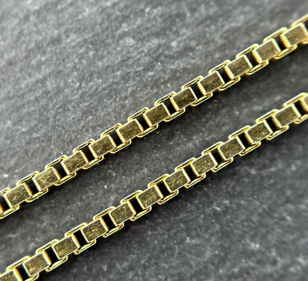 Gelbgold Kette Venezianerkette 42cm 1,2mm 14K/585 glänzend
