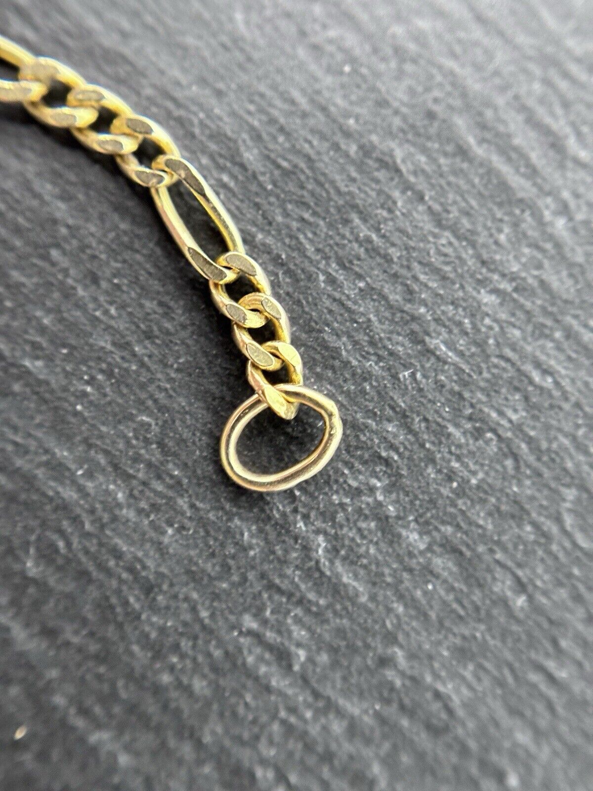 Gelbgold Kette Figaro Panzerkette 50cm 2mm 8K/333 massiv glänzend verkauft