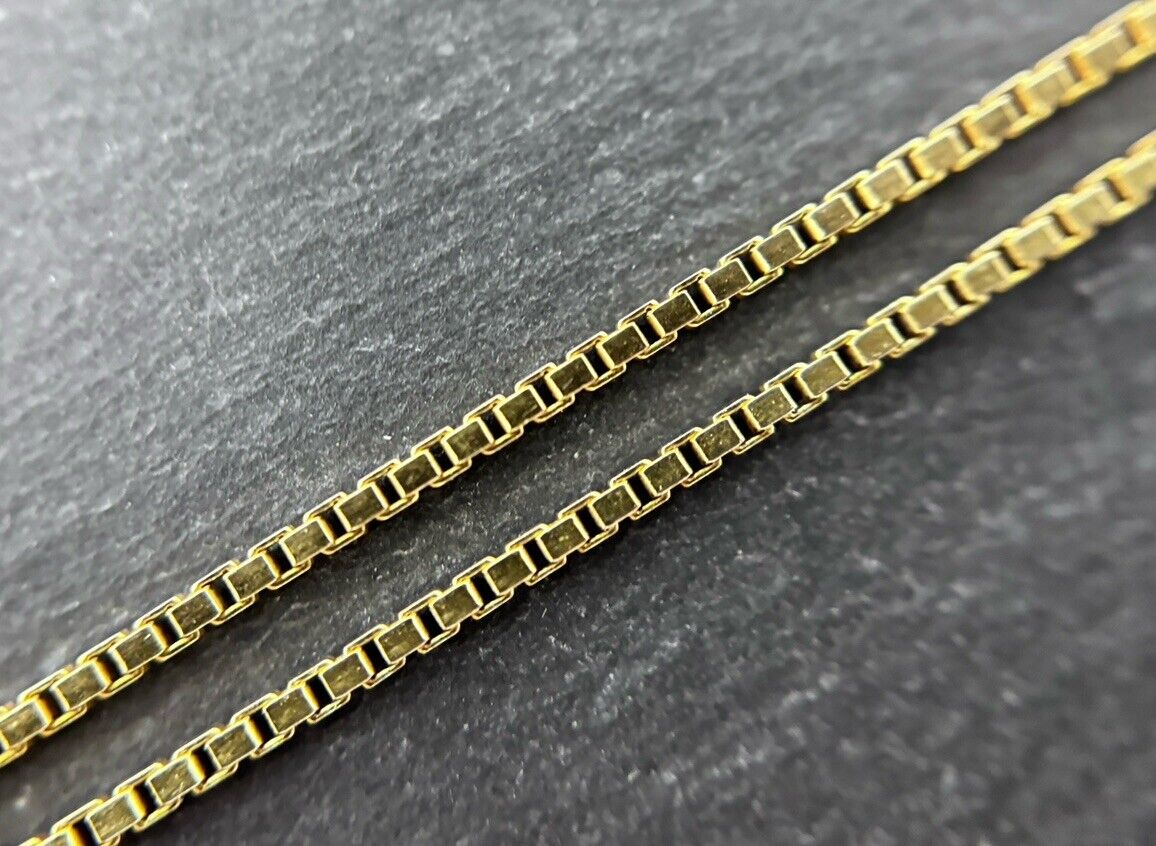 Gelbgold Kette Venezianerkette 42cm 1,2mm 14K/585 glänzend