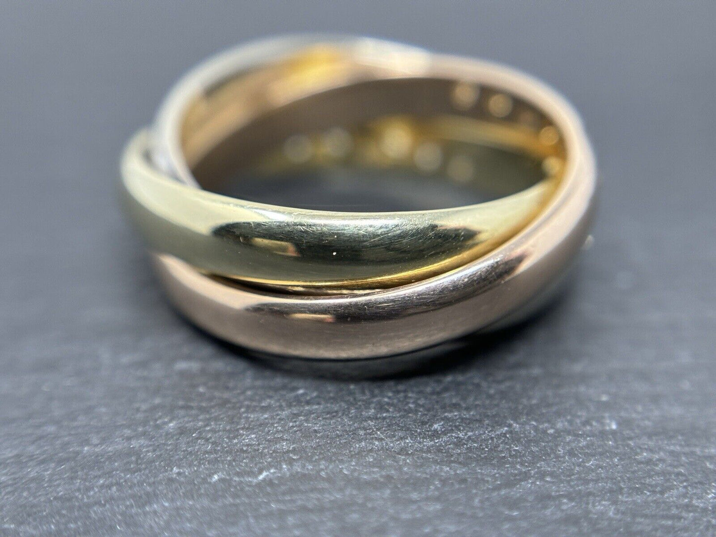 Gold Ring Trinity 26 Diamanten Ca.0,45ct Brillanten 14K/585 7mm Gr.56 N83