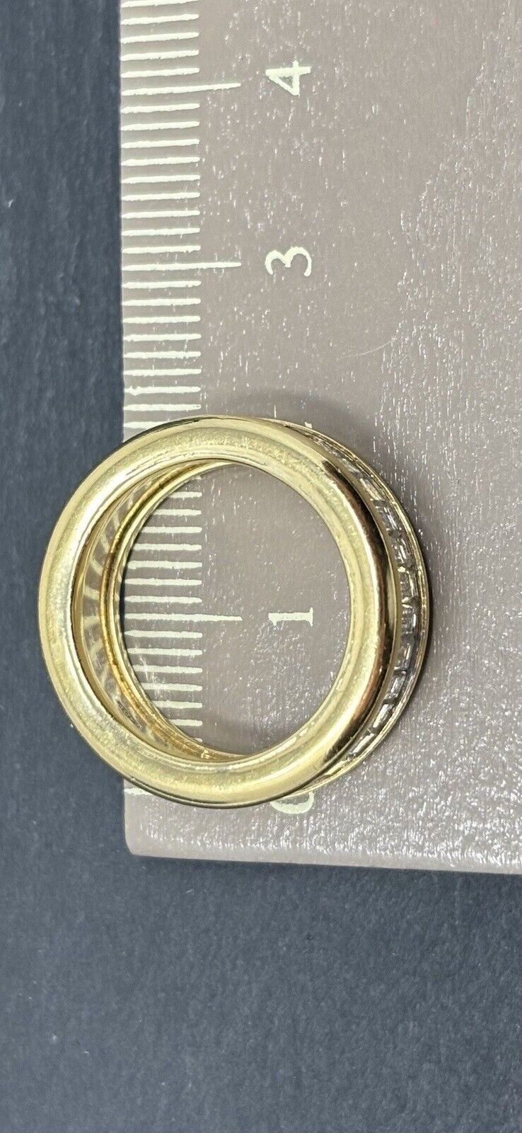 Ring Gelbgold 1,2ct Baguette Diamanten 18K/750 Gr.50 No.U2