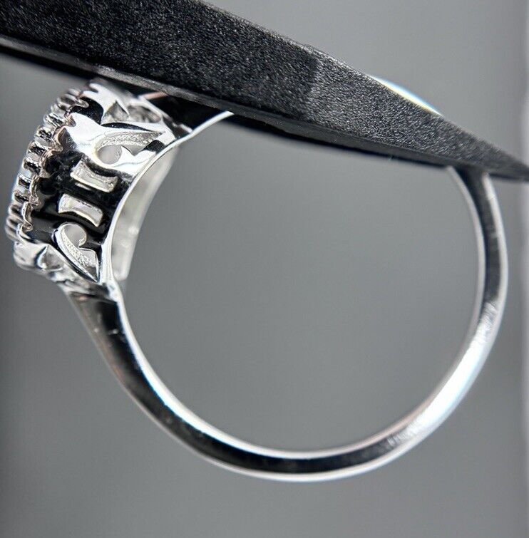 Ring Brillantschliff Silber 925er Entourage Spektralfarben