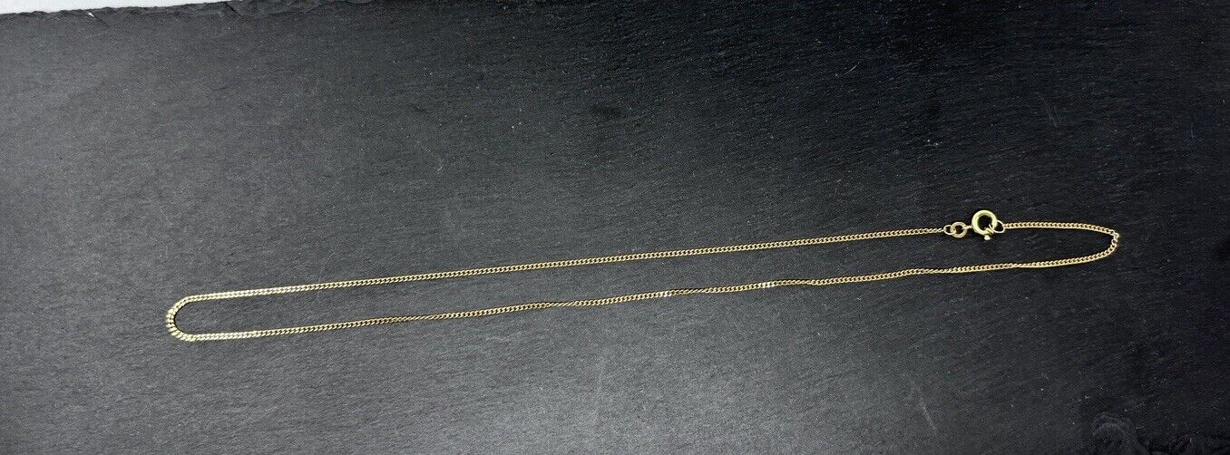 Gelbgold Kette Panzerkette 45cm 1,5mm 8K/333 massiv glänzend verkauft