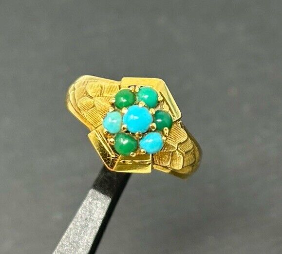 Goldring Vintage Türkis 18K/750 Gr. 54 No.U53
