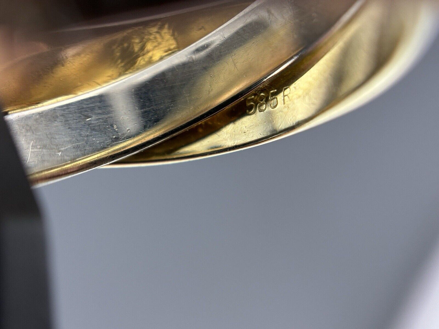 Gold Ring Trinity 26 Diamanten Ca.0,45ct Brillanten 14K/585 7mm Gr.56 N83
