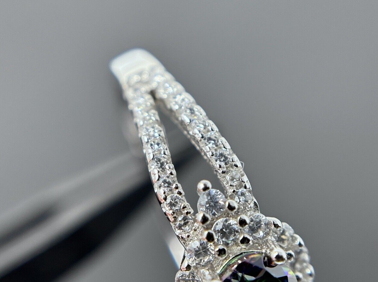 Silberring Halo Kanal Brillantschliff Silber 925er