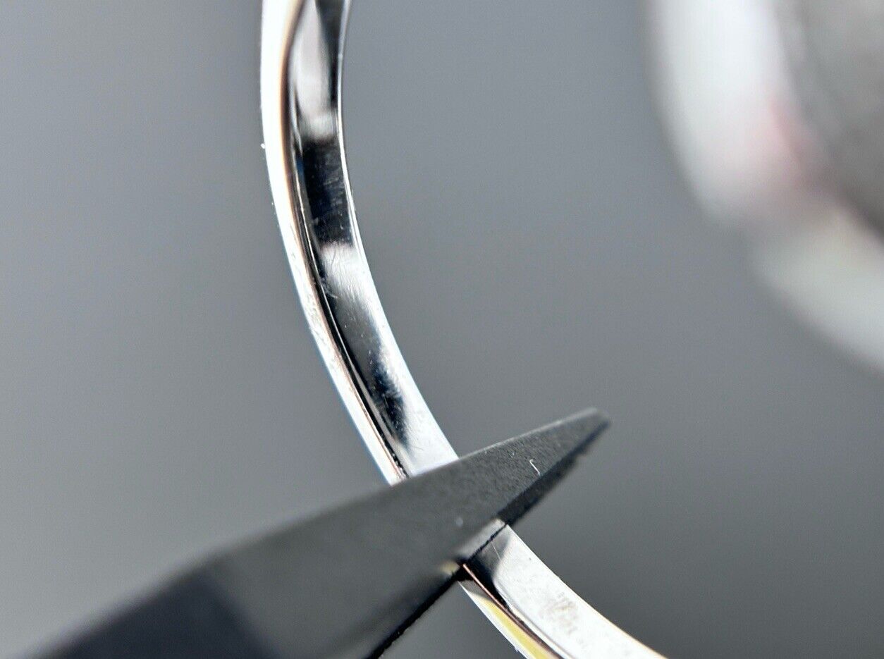 Ring Weiß Brillantschliff Silber 925er Steine auf der Schiene Vintage Look