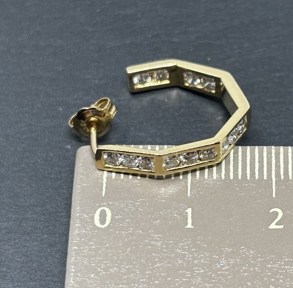 Ohrringe Gelbgold 1ct Brillanten Diamanten 14K/585