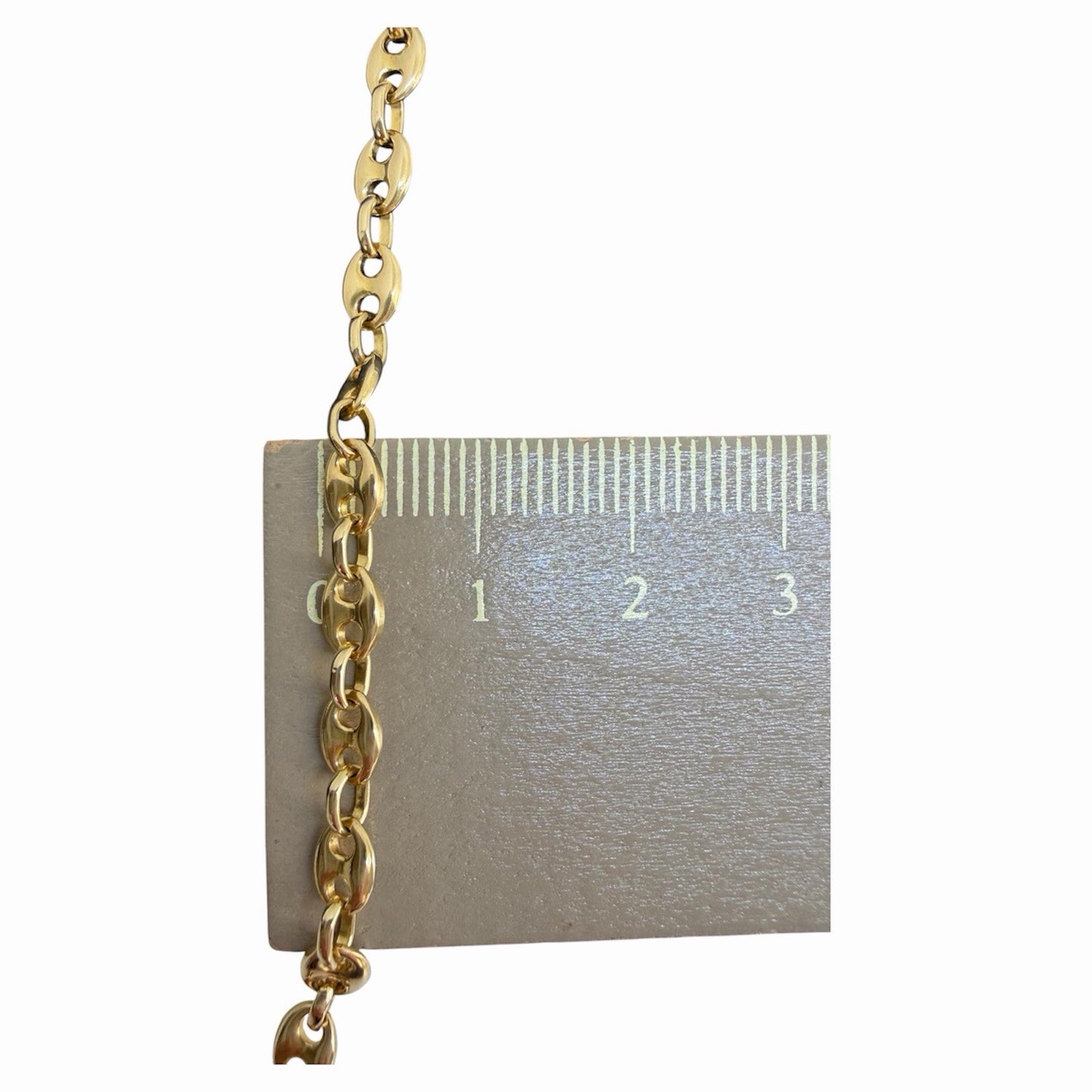 Bohnenkette 14K/585 4mm Gelbgold 51cm