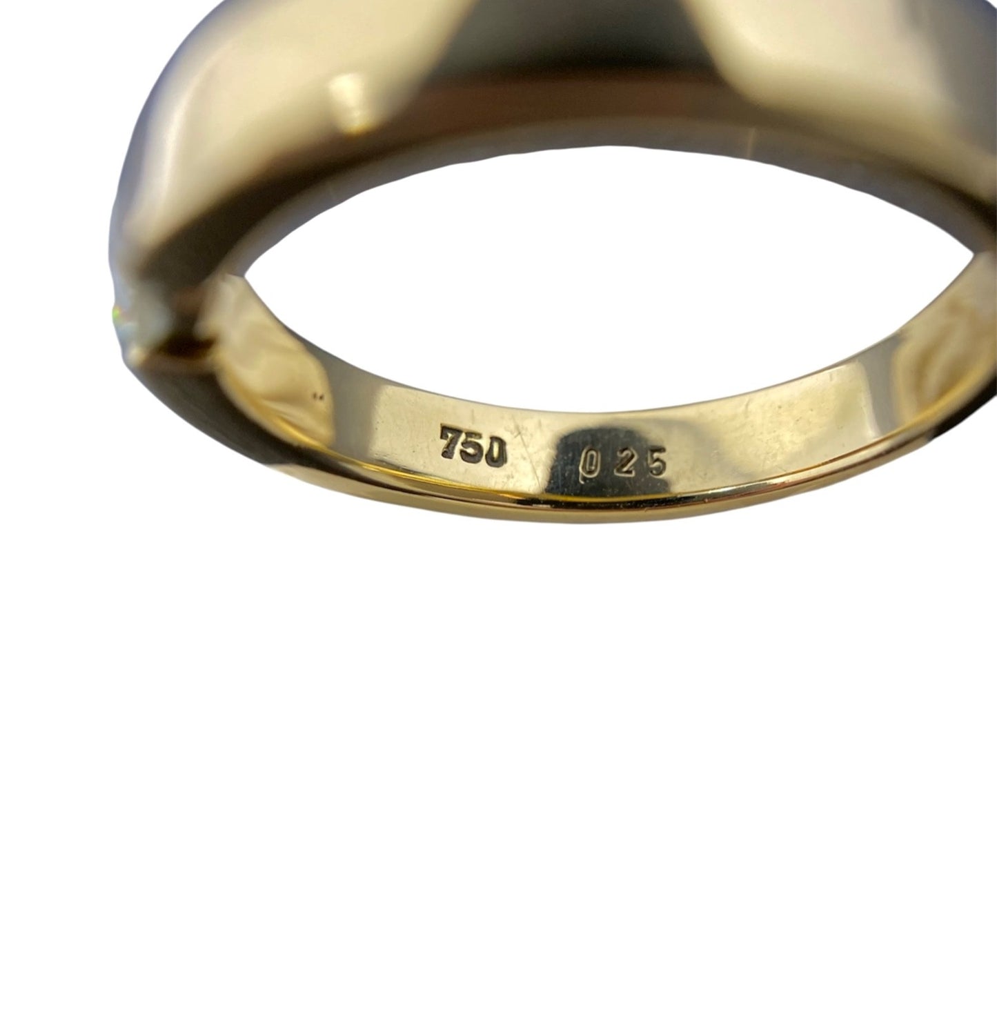 Brillanten Ring 0,25 ct Brillant Goldring Spann Verlobungsring 18K/750 Gr. 54