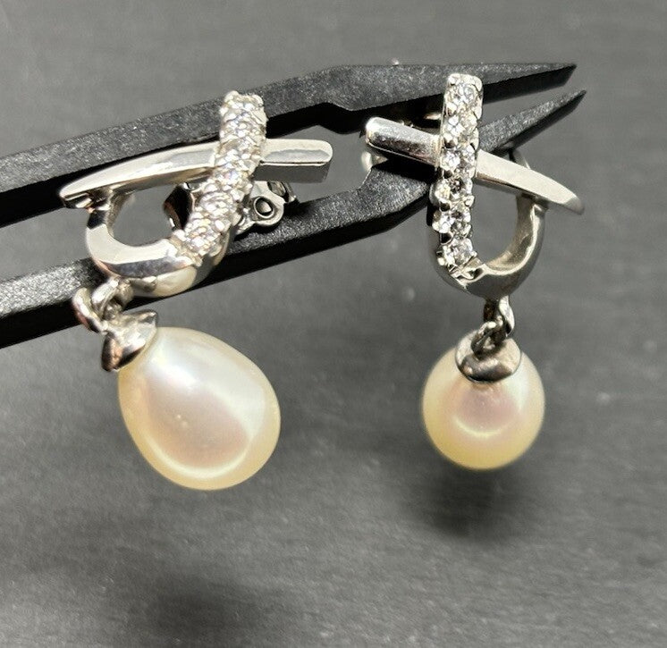 Ohrstecker Weißgold Südseeperlen 14K/585