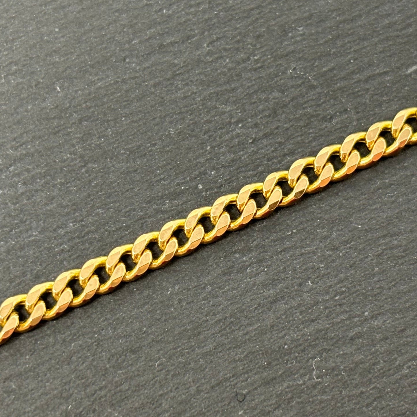 Verkauft! Gelbgold Panzerarmband Goldarmband 8K/333 18,5cm 3,5mm No.96
