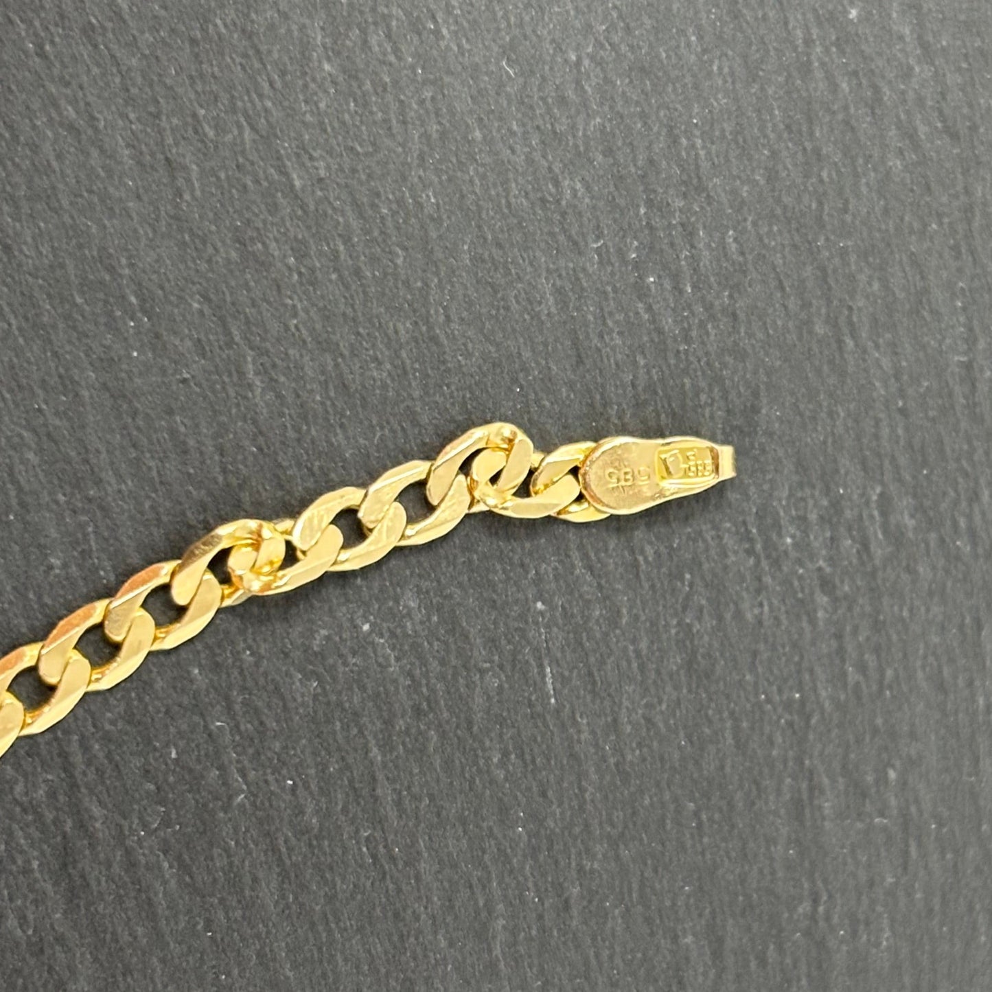 Verkauft! Gelbgold Panzerarmband Panzerkette 14K/585 21cm 3mm Massiv No.91