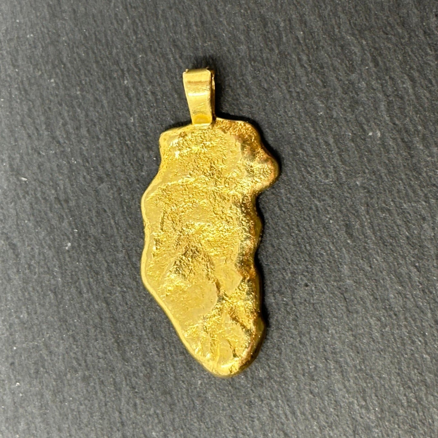 Verkauft !Goldnugget Nugget 80-90% Feingehalt Anhänger natürlich Massiv No.77