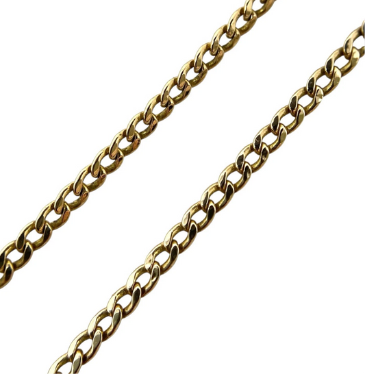 Panzerkette 14 Karat / 585 Gelbgold 56cm