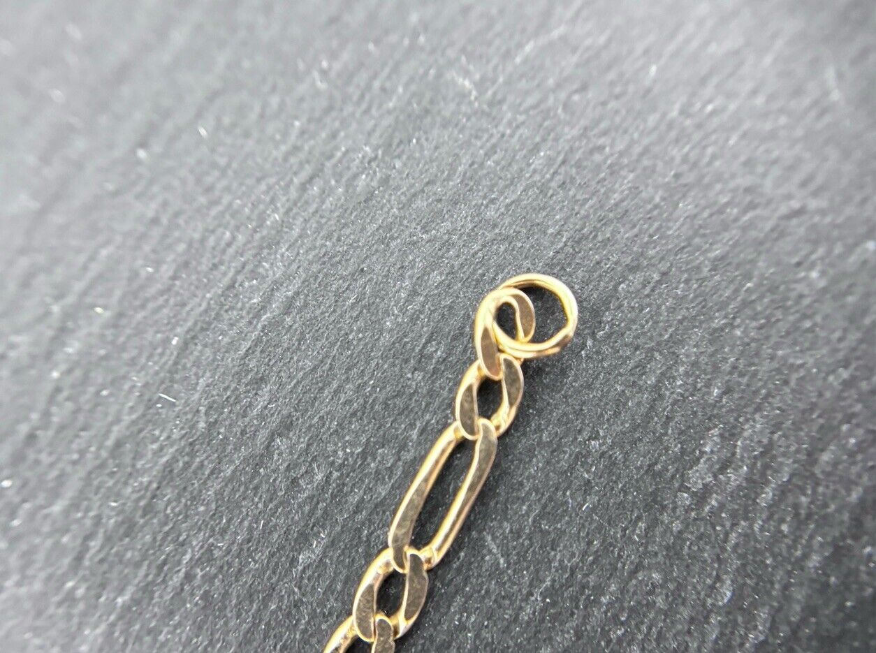 Gelbgold Figaropanzerarmband Goldarmband 8K/333 20cm 3mm Massiv No.111