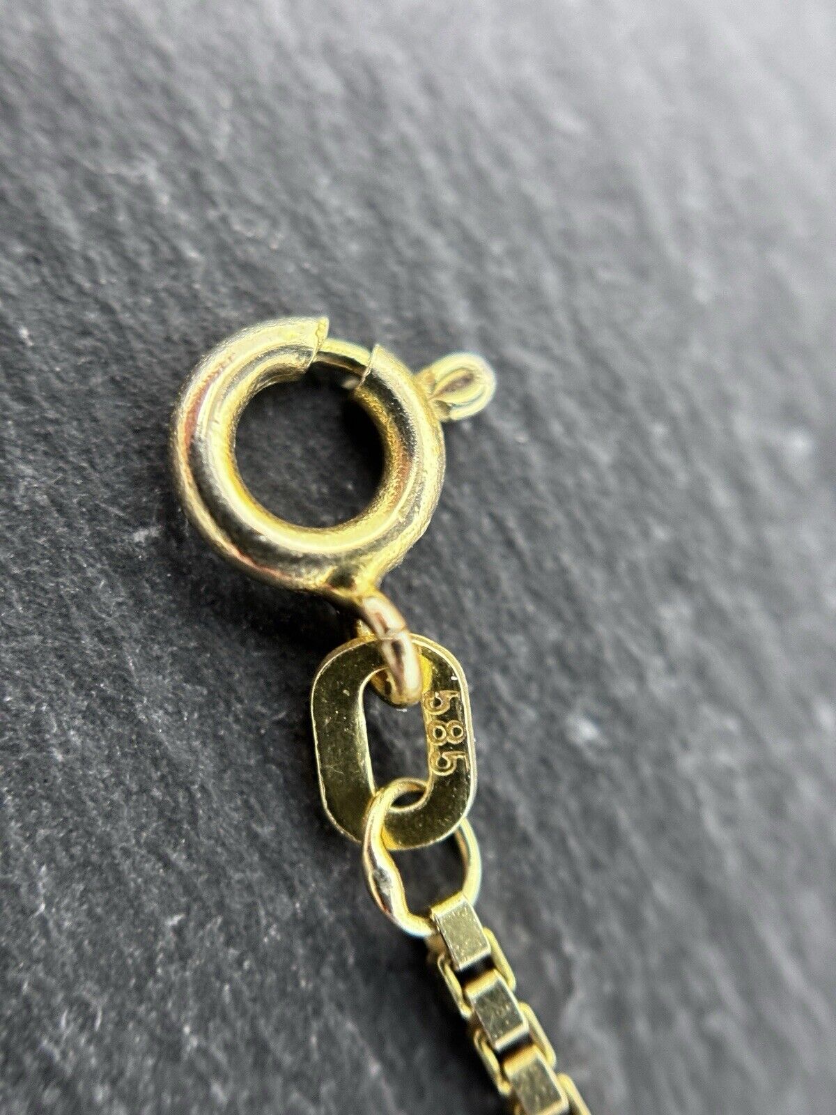 Gelbgold Kette Venezianerkette 42cm 1,2mm 14K/585 glänzend