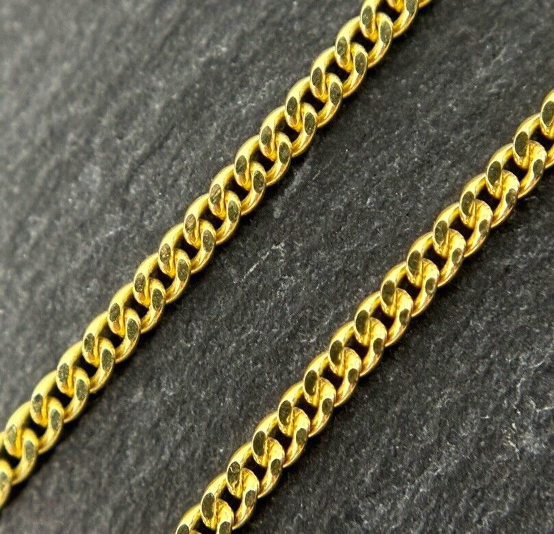 Goldkette ca.1,5mm Panzerkette 45cm 8K/333 GG verkauft No.76