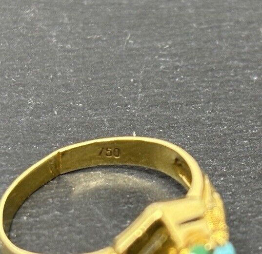 Goldring Vintage Türkis 18K/750 Gr. 54 No.U53