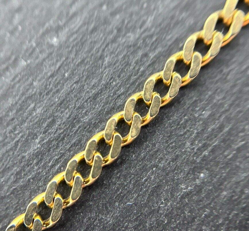 Gelbgold Goldarmband 8K/333 19,5cm 3mm Massiv No.86
