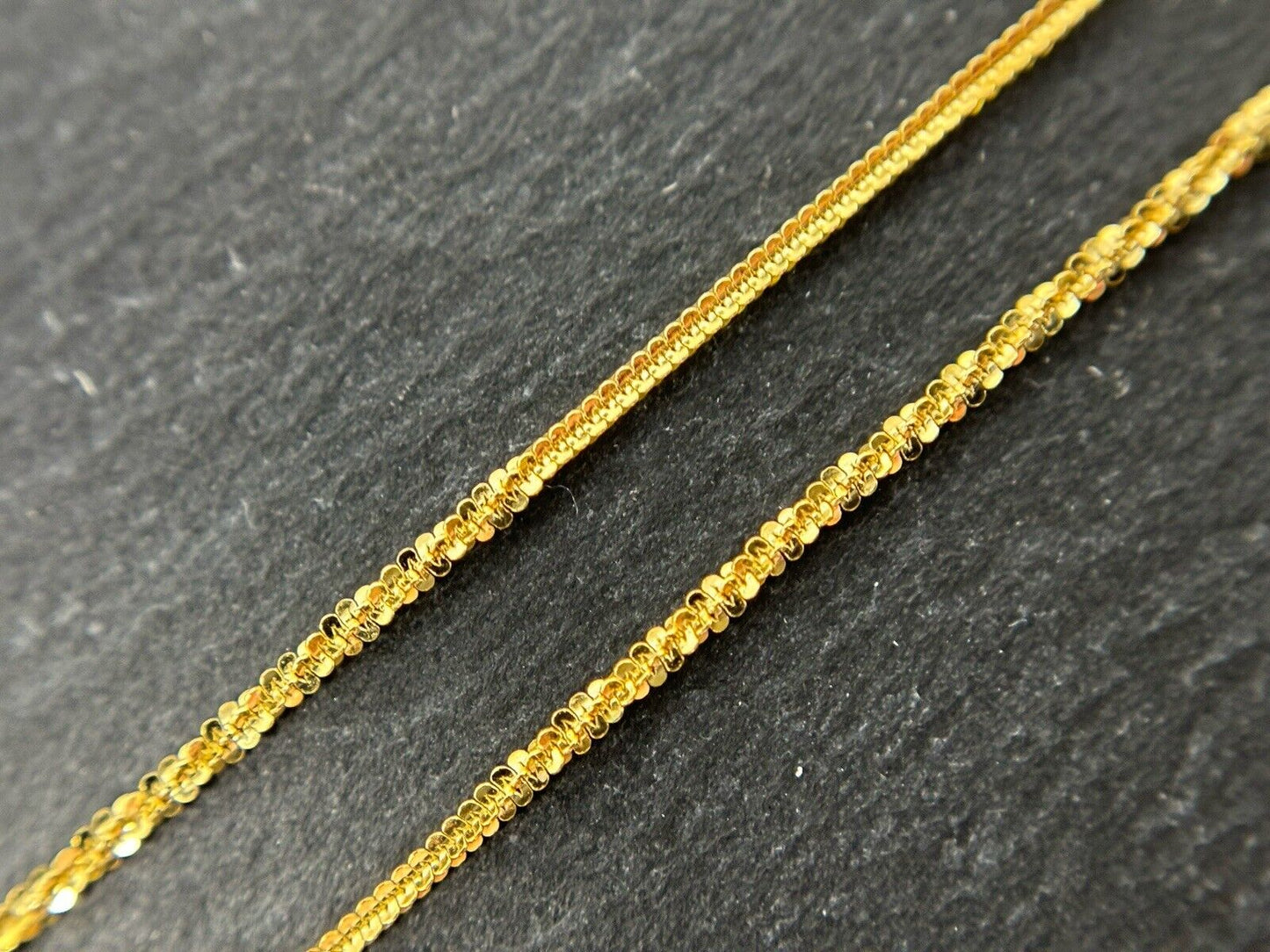 Schlangenkette Goldkette fein Damen 14K/585 45cm 1mm No.74