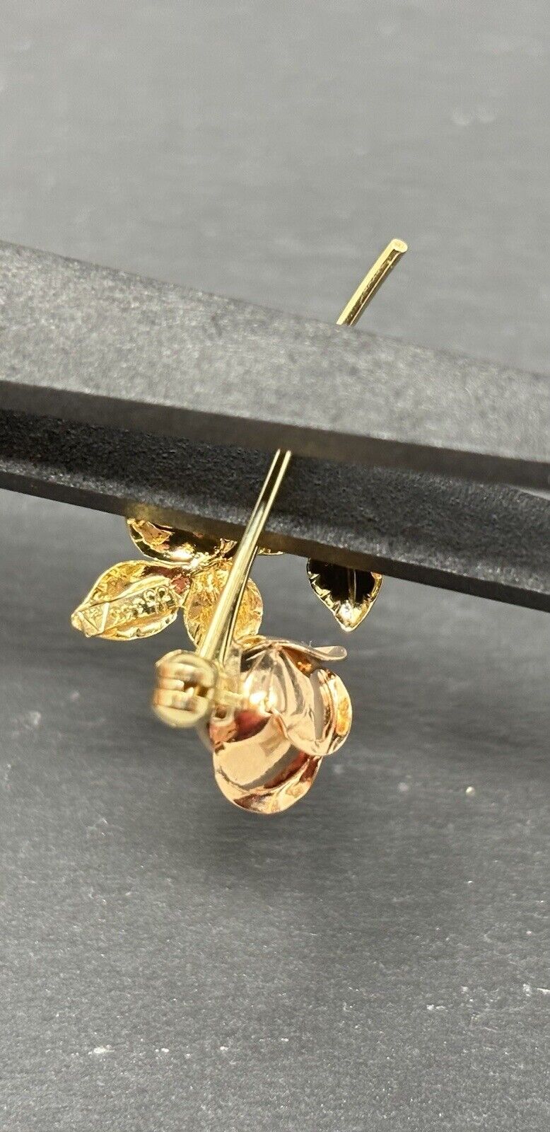 Goldbrosche Rose Rosegold/Gelbgold 8K/333 No.114