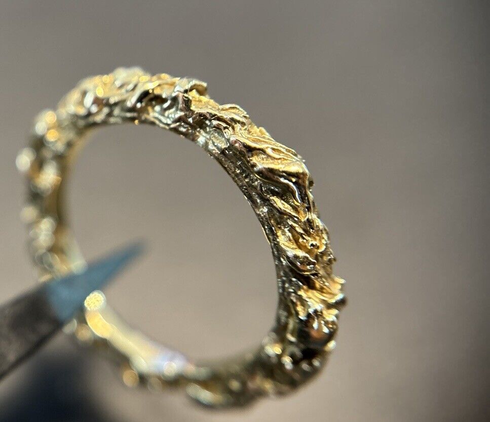 Gold Ring Handarbeit 14K/585 Gr.56 No.U6