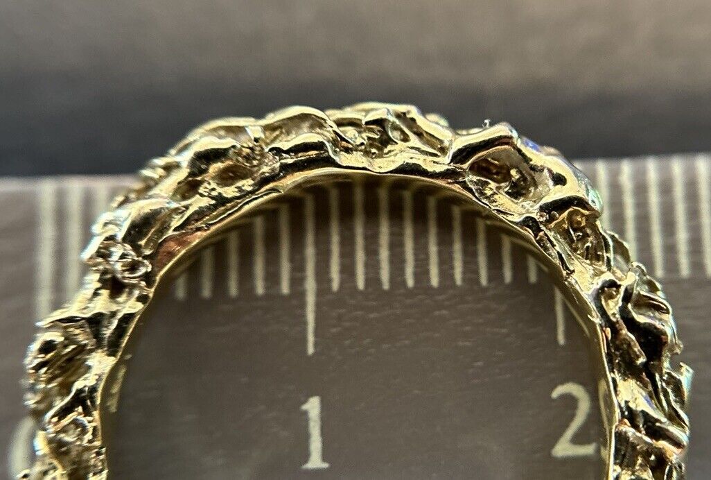 Gold Ring Handarbeit 14K/585 Gr.56 No.U6