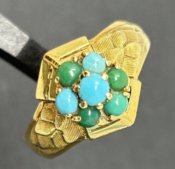 Goldring Vintage Türkis 18K/750 Gr. 54 No.U53