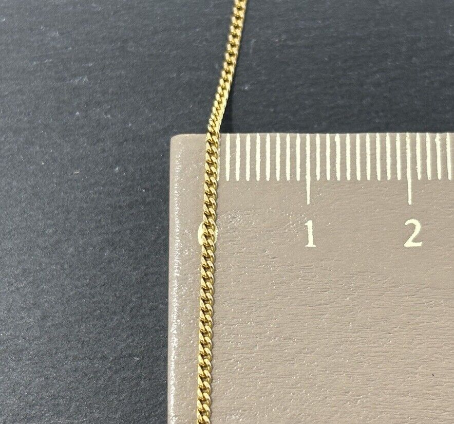 Goldkette Panzerkette 52cm 8K/333 GG 1mm Gelbgold Fein No.123