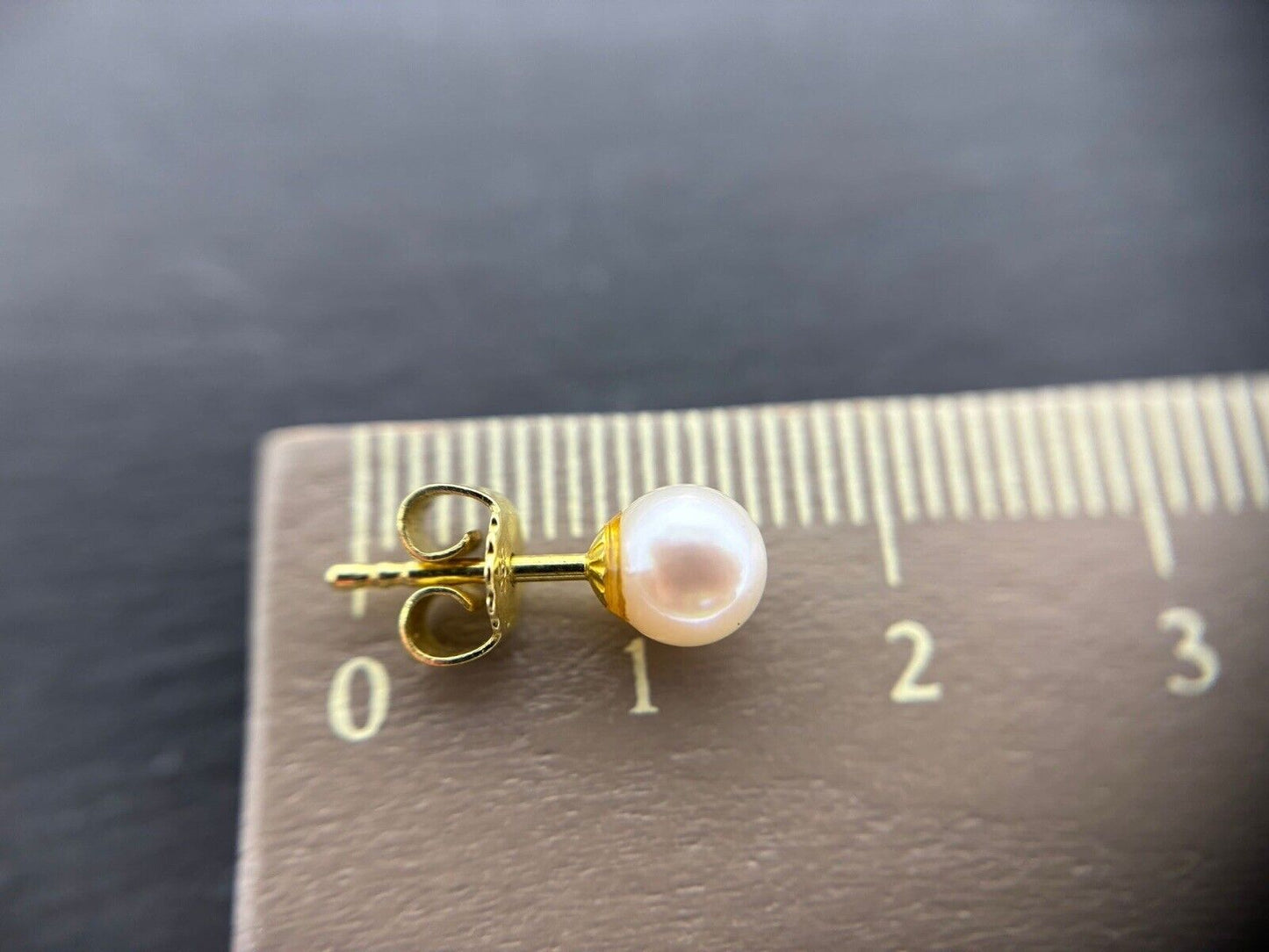 Ohrringe Ohrstecker Gold Damen 14K/585 Perlen No.U