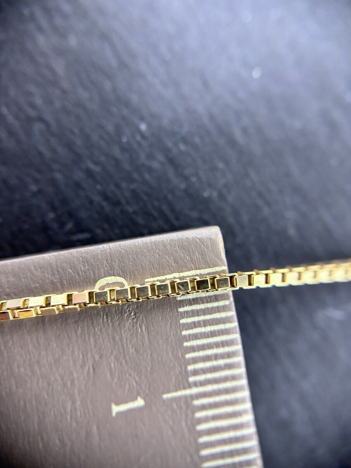 Gelbgold Kette Venezianerkette 45cm 1,5mm 8K/333 massiv glänzend