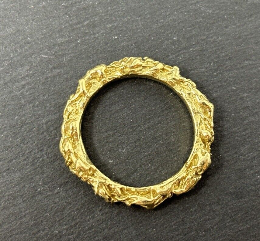 Gold Ring Handarbeit 14K/585 Gr.56 No.U6