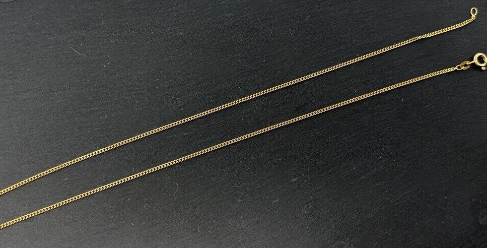 Gelbgold Panzerkette 45cm 14K/585 GG 1,5mm Gelbgold Massiv No.7 verkauft