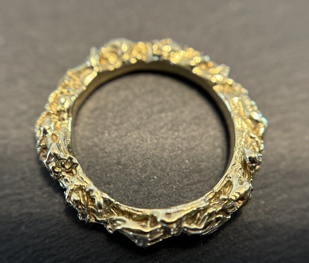 Gold Ring Handarbeit 14K/585 Gr.56 No.U6