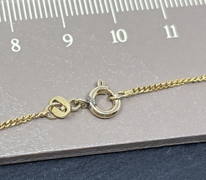Goldkette Panzerkette 52cm 8K/333 GG 1mm Gelbgold Fein No.123